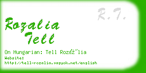 rozalia tell business card